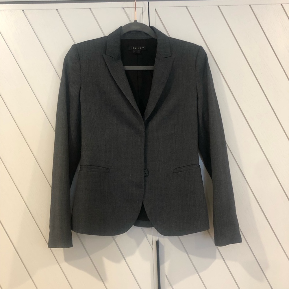 Theory Charcoal Blazer Size 2